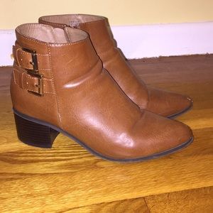 Chestnut brown booties!
